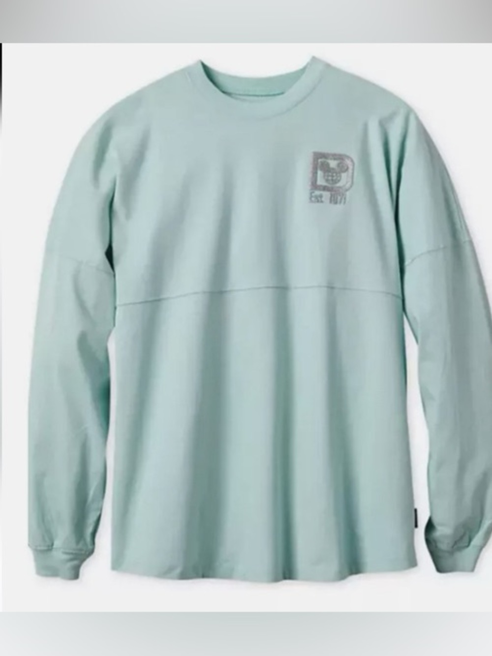 Disney Parks Arendelle Aqua Sparkle Glitter Spirit Jersey Medium